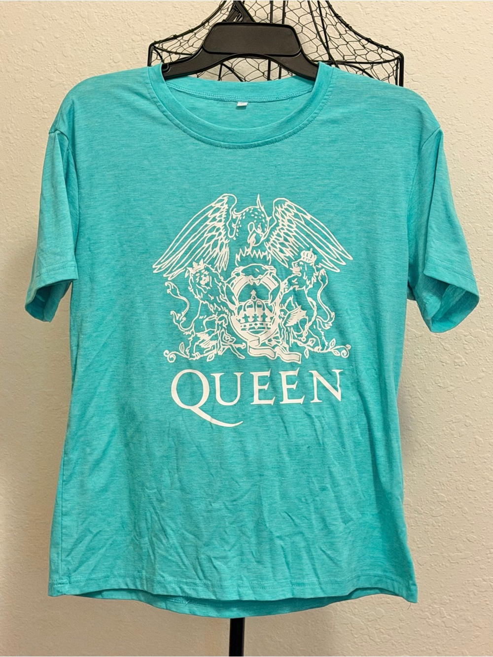 Queen Logo Teal Short-Sleeve T-Shirt